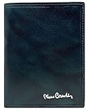Pierre Cardin Cartera hombre, piel auténtica, para hombre, pequeña delgada, RFID, regalo, billetera con monedero, porta billetera, tipo, turquesa