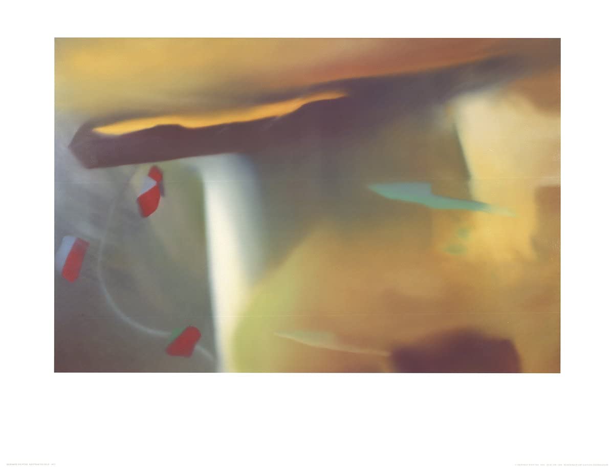Poster Gerhard Richter - Images Abstraites 2004 - 27,5 X 35,25 Cm - Neuf Sous Film