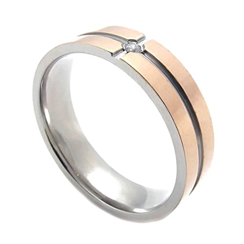 Bague biker acier inoxydable anti-ternissement anneau croix rose or solide