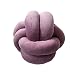 Zongha Cuscino Annodato Cuscino a Nodo Cuscino di tiro Morbido Cuscino Annodato Viola Cuscino Rotondo Cuscino Annodato Arancione Cuscino a Nodo Purple,Two-Strand 30 * 30cm