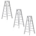 Set of 3 Silver Ladders for WWE Wrestling Action Figures
