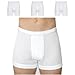 Produktbild SES Doppelripp Unterhosen Herren weiß 3er Pack aus 100% Baumwolle L/kochfeste Herren Unterhosen mit Eingriff und Weichbund/Unterhosen Männer aus hochwertigem Doppelripp