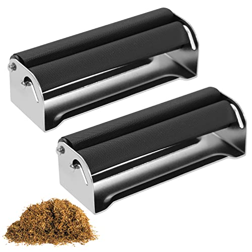 2Pcs Metal Tobacco Roller, Manual Cigarette Roller...
