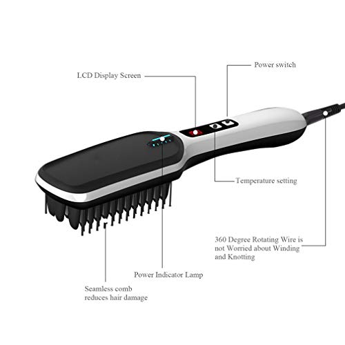 Cepillo alisador eléctrico con pantalla digital negativa miniatura 4