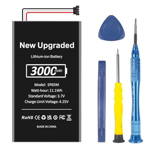 Image of SP65M Battery for PlayStation Vita, 3000mAh Inner Battery Replacement for PS Vita PCH-1001 PCH-1101 1003 1103 PSV Games with Repair Tool Kit (Not for PS Vita PCH-2000)