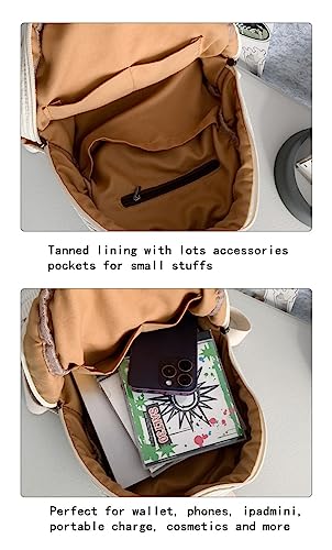 Image of MaxxCloud Vintage Denim Laptop Backpack Casual Canvas Daypack Handbag Purse Lightweight Rucksack Shoulder Bag