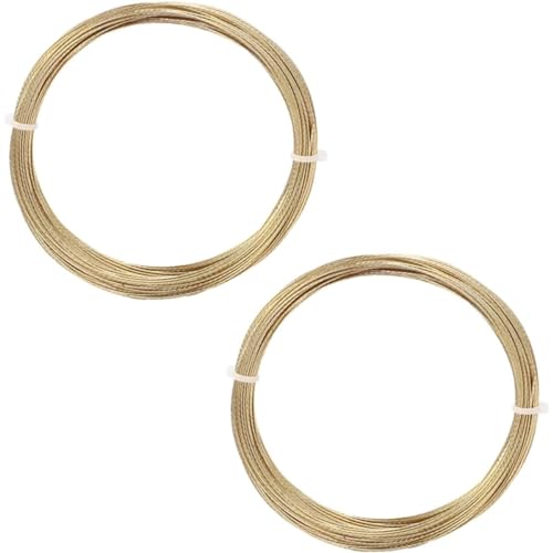 Image of Windshield Cut Out Tool Cutting Wire 20 Meters 0.6mm 24 Gauge Spring Steel Rope Glue Remover for Car Windshield Removal Install Repair Replacement Golden