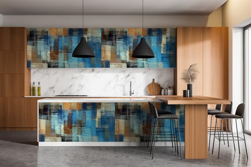 Papel pintado mate Wallfluent para muebles de diseño abstracto sofisticado y alta resistencia 7
