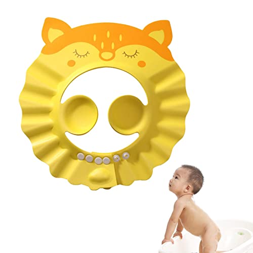 ベビーシャワーキャップ | ベビーセーフシャンプーシャワー水泳帽 | 子供のための洗髪ガード帽子シャワーフェイスシールド新生児女の子男の子幼児子供シールドバイザー