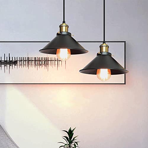 Lámpara de hierro industrial triangular con casquillo E27 para techo 5