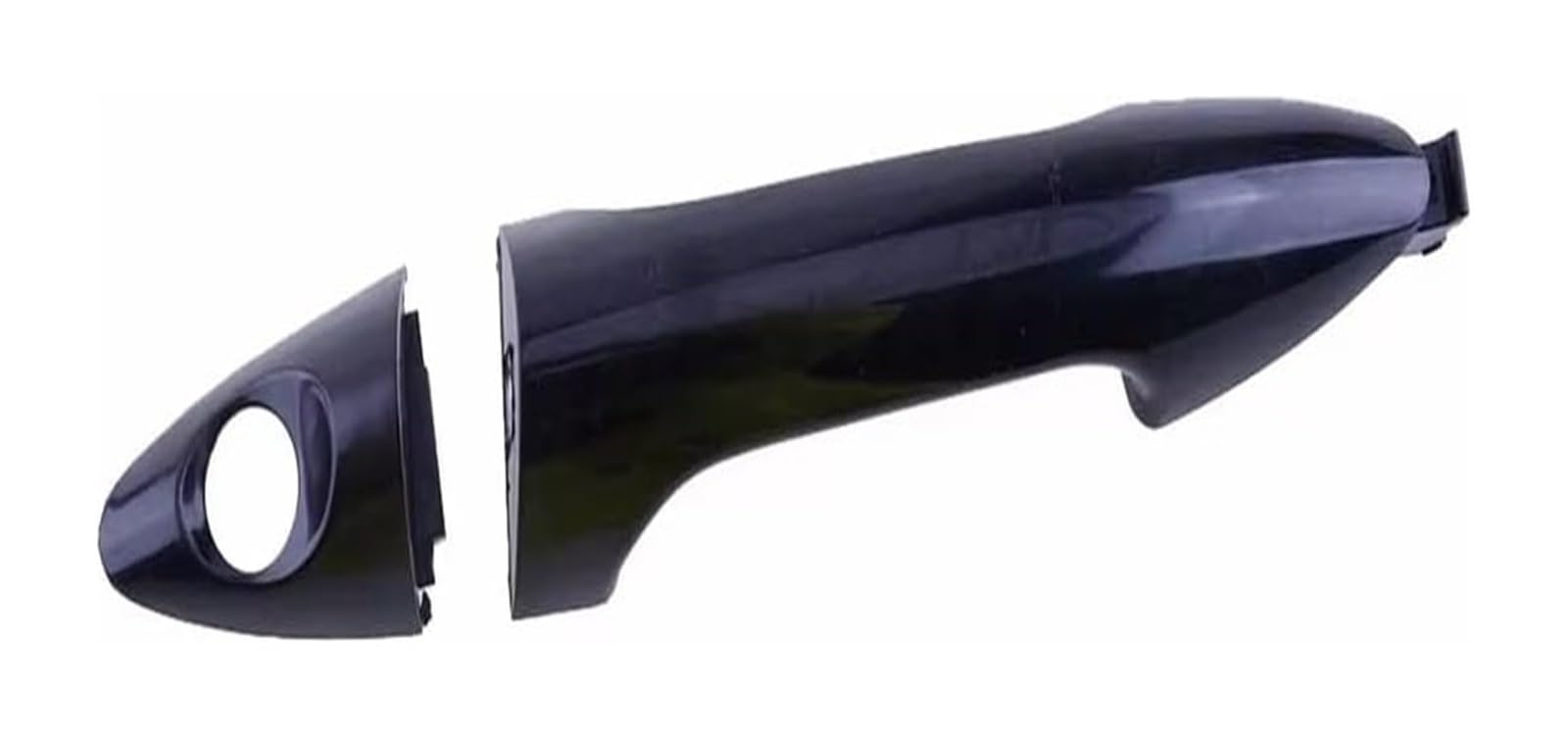 WEKPOPMEVL Outside Door Handle Cover for Hyundai for Accent Black ABS Plastic with Key Hole 82651-1R000 Door Handle Exterior Cover Car Front Left Fit