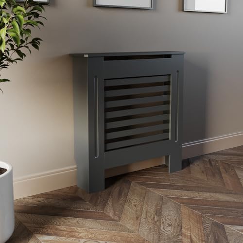 DuraTherm® Radiator Cover Black Painted and Rattan MDF Cabinet ...
