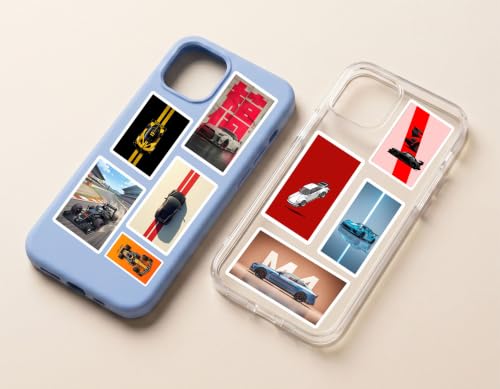 Image of Sticker Nova Pack of 57 Premium Waterproof Super-Car Stickers for Laptop and Phone Case | Aesthetic Supercar, JDM & Racing Vinyl Decals Set