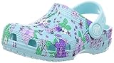 Calzado crocs CROCS Classic Floral Clog PS, Chanclas Tiempo Libre y Sportwear Infantil Unisex niños, Azul (Ice Blue)