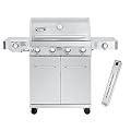 Monument Grills Larger 4-Burner Propane Gas Grills Stainless Steel with Smoke Box(2 items)