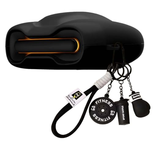 Image of Soft Silicone Case Cover for GoBoult Audio UFO | GoBoult Astra | GoBoult Mustang Torq with Gym Boxing Keychain (Black)