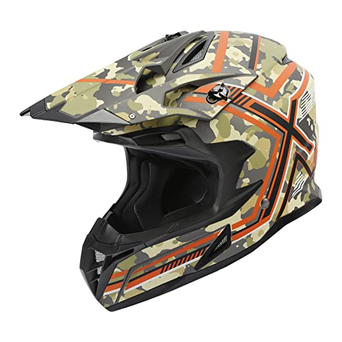 TCT-MOTORPARTS Camouflage Full Face Helmet