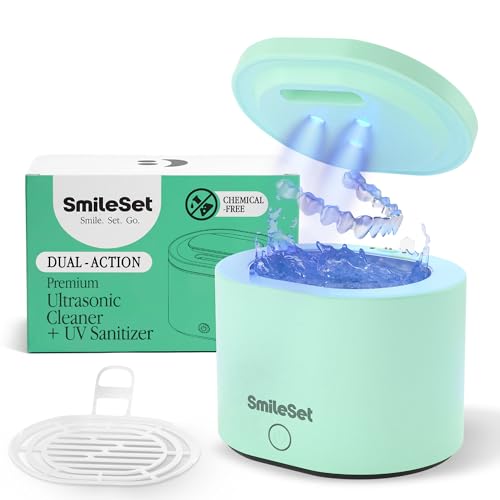 Retainer Cleaner Machine 42k Hz Ultrasonic Cleaner 200 mL (Mint)