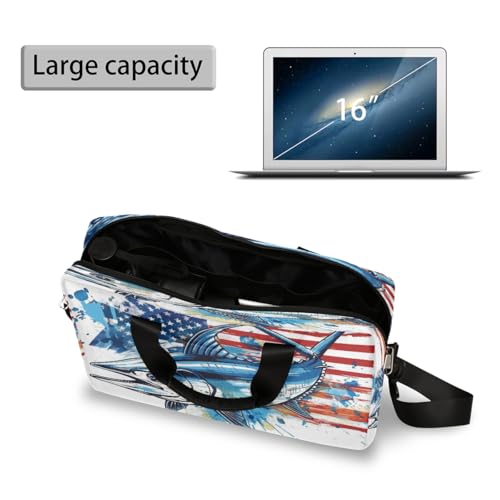 Maletín para laptop 15.6-16 pulg azul bandera miniatura 5