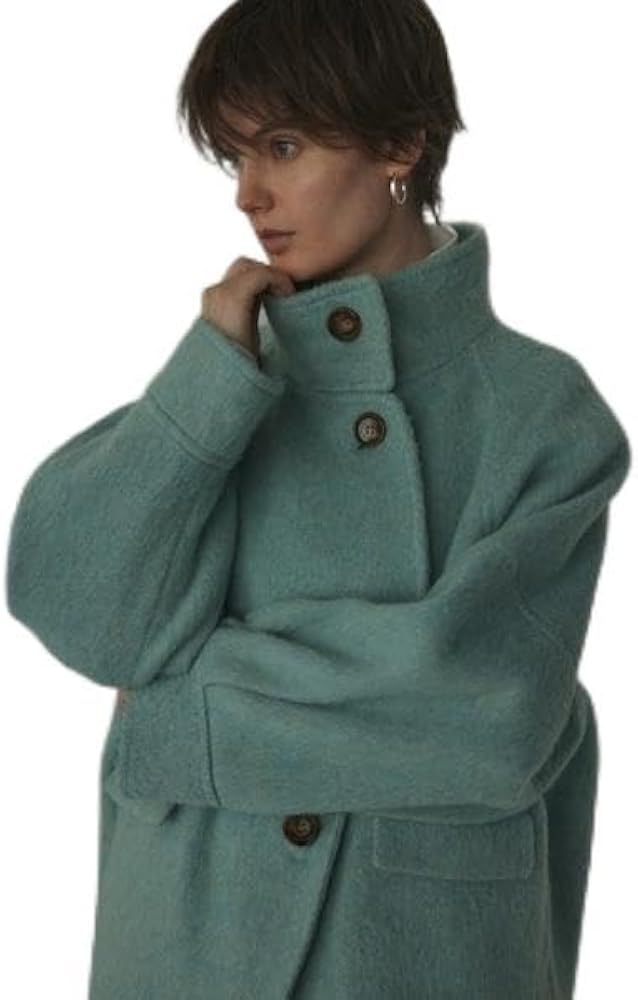 Amazon | [ブラック バイ マウジー] volume sleeve coat L/BLU1 FREE