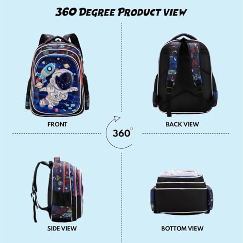 Image of Elios Enchant 3D Unicorn School Backpack for Girls Age 3 to 6 Years with Back Support and Night Reflective Strip, Birthday Gift for Kids