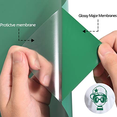 Image of RENLITONG Green HTV Iron on Vinyl 12Inch by 10ft Roll Heat Transfer Vinyl for T-Shirt HTV Rolls for All Cutter Machine - Easy to Cut & Weed for Heat Transfer Design