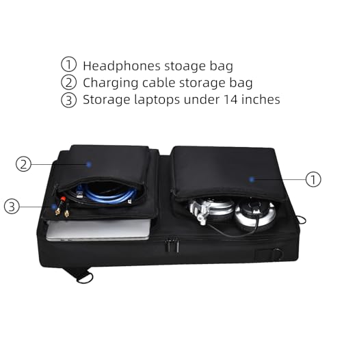 Image of DJ Controller Case for Pioneer DDJ SR2 /Pioneer DDJ SR Multifunctional Case Compatible with DJ Controller, for Portable DJ Backpack with Shoulder Straps for Parties Street Performances