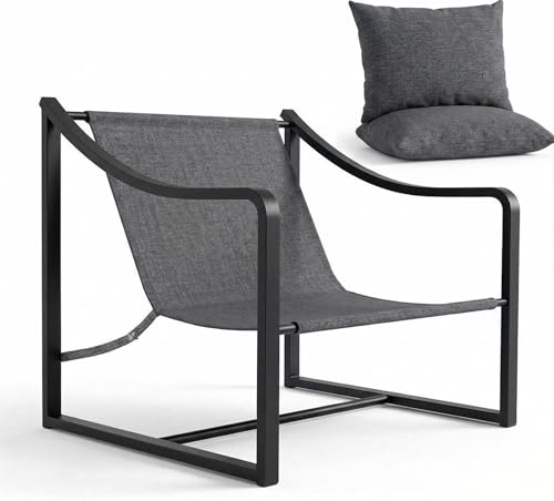 Sillón Plegable Tela Gris miniatura 3