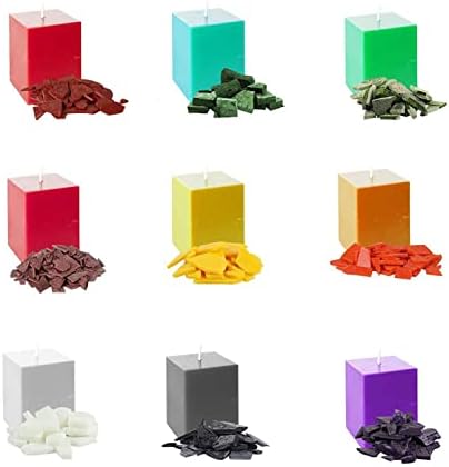 Candle Dye, Candle Wax Dye, 9 Colors Dyed Candle Pigment, Wax Dye...