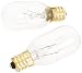 Jerdon JPT25W 25-Watt Replacement Light Bulbs for Lighted Mirrors, 2-Pack