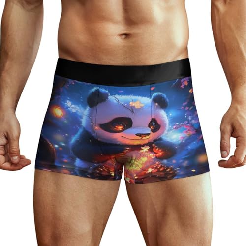 HLBSDM Panda Herren Unterwäsche Weiche Boxershorts Trunk Lustige Boxer
