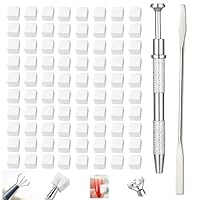 100 Stück weiche Nagelschwämme für Schatten, Nail-Art mit Stift