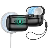 ESR AirPods Pro2 ケース MagSafe対応 AirPods Pro 第2世代 / 第1世代 (2023/2022/2019) 共通 USB-C/Lightningケーブル対応 マグネット蓋ロック 耐衝撃 ランヤード付き 落下保護カバー 衝撃吸収 Pulseシリーズ ブラック