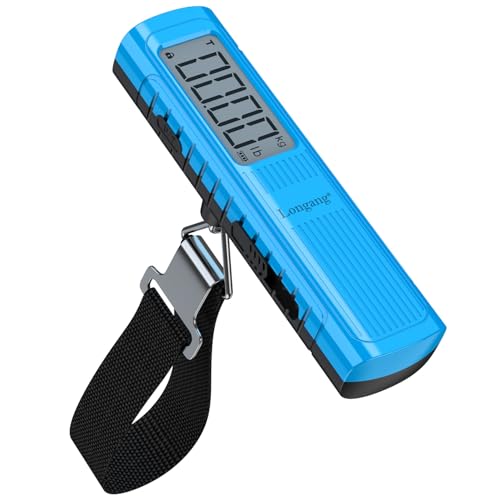 Battery-Free Handheld Luggage Scale, 110lbs/50kg Portable Digital Hanging Scale for Luggages, Suitcases, Backpacks & Bags, Easy Weighing for Travel, No Need Batteries