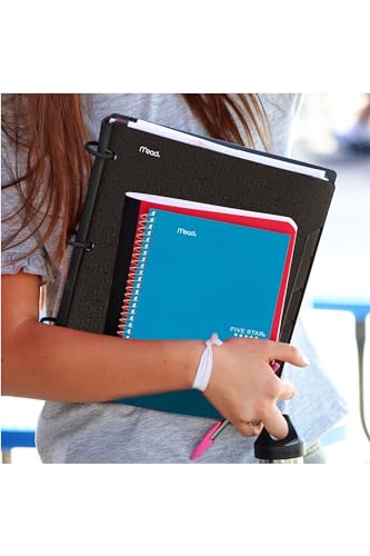 Image of Five Star Spiral Notebook, 2 Subject, College Ruled, 9 1 /2 inch x 6 inch 80 Sheets, Tidewater Blue (840029CG1-ECM) (Pack of 12)