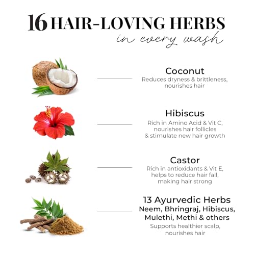 Image of Just Herbs Strong & Nourish Conditioner | Coconut, Hibiscus, Castor & 13 Herbs | 10X Stronger Hair | Controls Frizz | Ayurvedic Conditioner for All Hair Types - 200ml