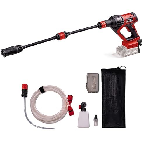 Einhell Cordless Pressure Washer Gun 18V Power X-Change, 24 Bar, Jet Washer for Patio and Car, 240 l/h Portable Power Washer with Foam Sprayer & 5m Suction Hose, Without Battery Hypresso 18/24-1