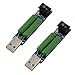 E-outstanding 2pcs Load Resistance Module 5V1A/2A Switchable Load Resistance Discharging Ageing Resistance Electronic Load Detector USB Mini Battery Load Tester Power Bank Discharge Resistor
