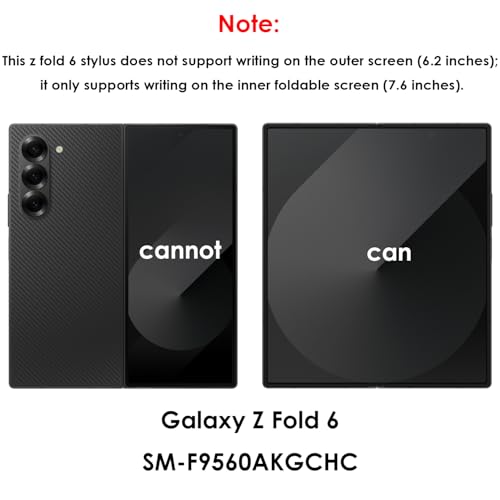 Galaxy Z Fold 6 S Pen Fold Edition para Samsung con puntas de repuesto y pin de tarjeta 4