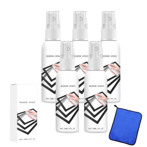 Genérico Spray Reflectante Para Ventanas Para El Hogar Y El Automóvil, Revestimiento Reflectante De Vidrio De Privacidad S-Pray, Brillo Sin Pisadas Para Ventanas Domésticas Y Automotrices (5pcs)