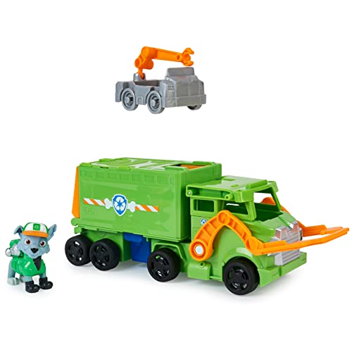 Image of Paw Patrol Big Truck Pup's Rocky Transforming Toy Truck with Collectable Action Figure|Vehicle Set with Launch Mini Rescue Vehicle|Learning ActivitySet|Roleplay ToyFor Kids3+|BirthdayGift|MadeInIndia