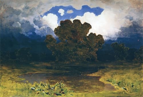 Tableaux sur toile forest lake cloud par Arkhip Kuindzhi déco 60x90cm
