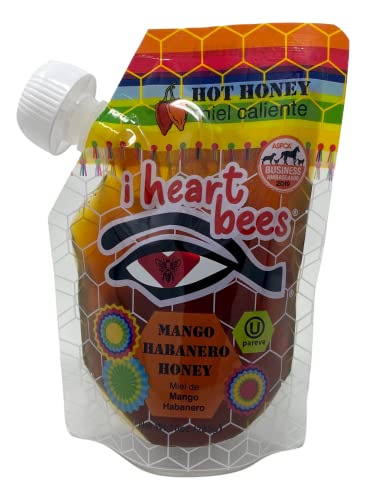 I HEART BEES Mango Habanero Hot Honey 10 oz