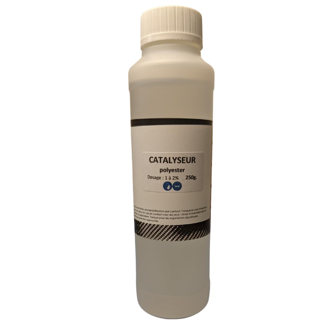 Catalyseur Polyvalent de Haute Qualité pour Résines et Gel Coat Polyester et Vinylester - Réactivité Standard (250, Grammes)