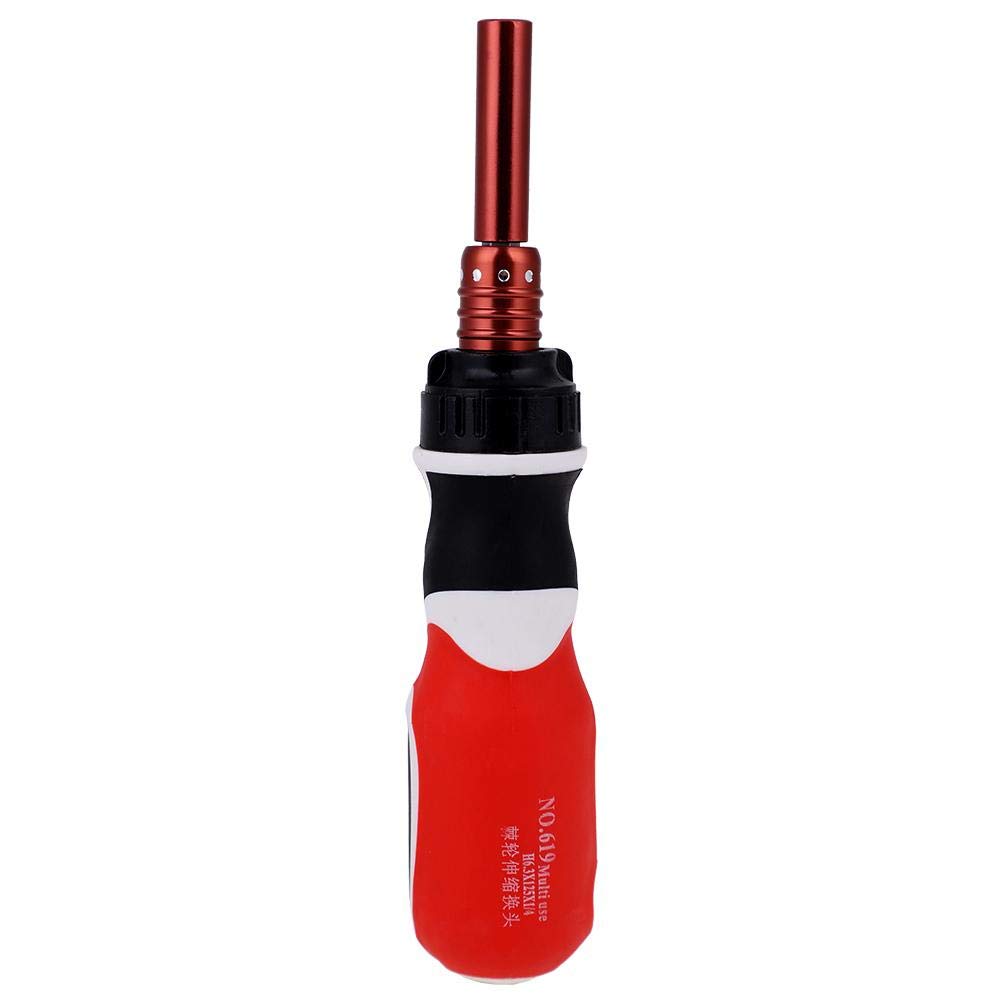 Vikye Adjustable Ratchet Screwdriver, Adjustable Bits Telescopic Ratchet Screwdriver Magnetic Multitul Repair Hand Tool