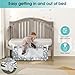 NUTIKAS Crib Rail Guard for Toddlers - 35.4