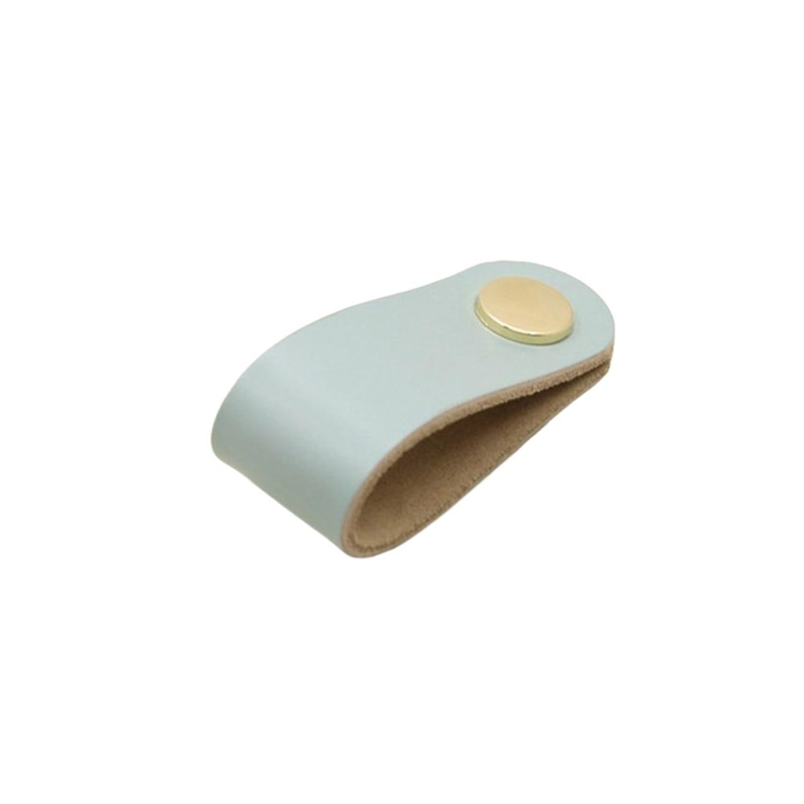 CQAHDSEVF Leather Drawer Pulls, Leather Cabinet Drawer Pulls Multicolor Multiple Sizes(Blue-S)