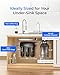 Waterdrop TSB-ALK 8 Layer Slightly Alkaline Under Sink Water Filter System, Reduces PFAS, PFOA/PFOS, Fluoride, Chlorine, Bad Taste & Odor, with Dedicated Faucet, Under Sink Water Filtration System