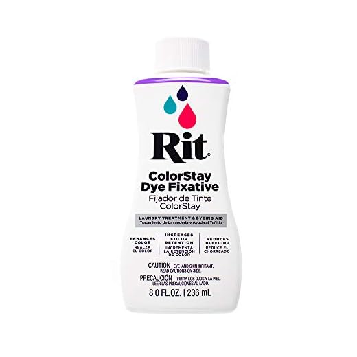 Rit ColorStay Dye Fixative Enhances and Retain Colors Reduces Bleeding Great for Most Fabric for Dye Projects for Recently Dyed Fabric for Durability (8z)