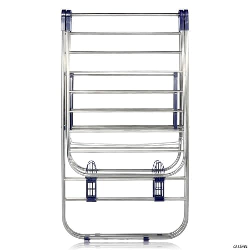 Stainless Steel Clothes Drying Rack – Adjustable Gullwing and Foldable for Easy Storage – Rust-Proof for Indoor and Outdoor Use
